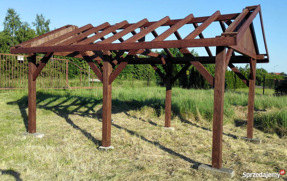 Wiata garażowa altana ogrodowa 520x320 m Konin