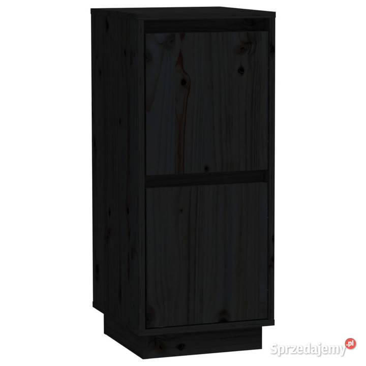 Szafki boczne 2 czarne 315x34x75 drewno sosnowe Warszawa