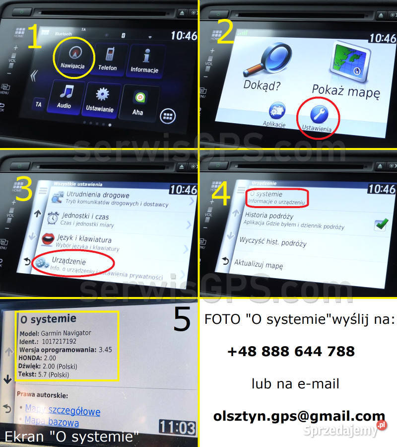 Honda Garmin Mapa 2024 Connect Civic CRV HRV Olsztyn