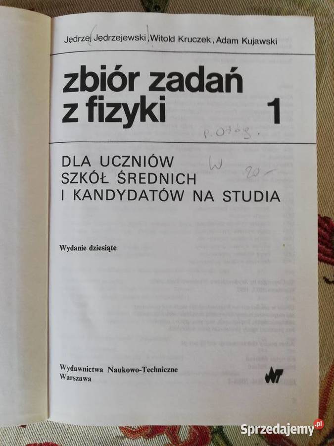 Zbiór zadań z fizyki Jędrzejewski Kruczek Kraków