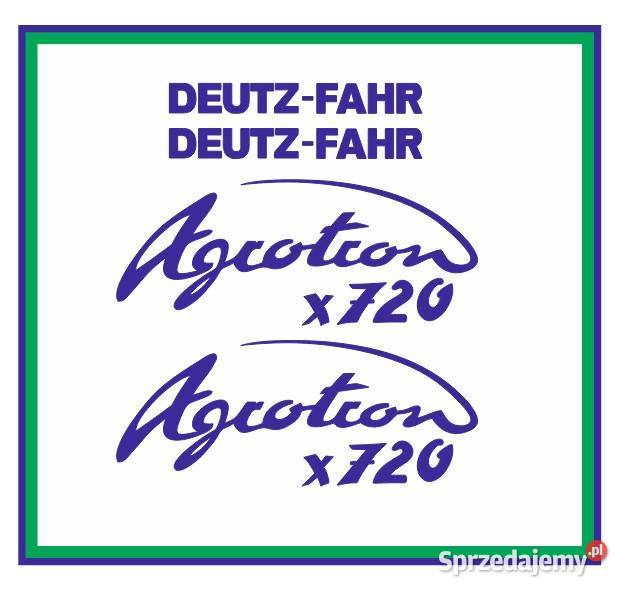 Naklejki DeutzFahr Agrotron x720 Ciągnik Traktor