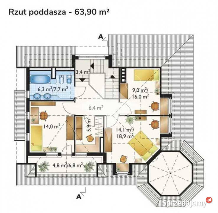 Piękny dom z działką 25a pod Zamościem Sprzedaż Udrycze-Wola sprzedam