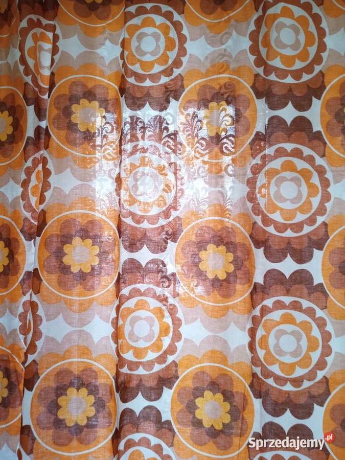 Materiał zasłonowy z czasów PRLu Mysłowice