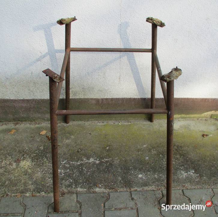 Stare Metalowe Nogi konstrukcja stolika PRL Meble Antyki, Sztuka, Kolekcje Nieporęt