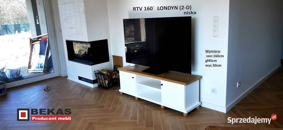 Prowansalska niska KOMODA RTV 150 2D LONDYN Komody dolnośląskie Głogów