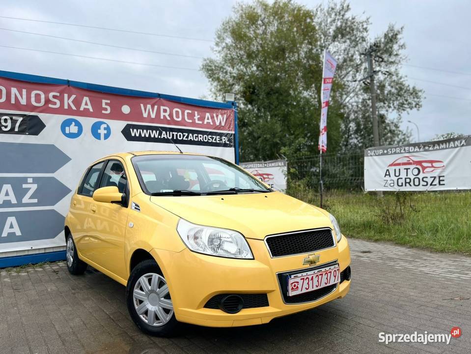 Chevrolet Aveo 12 Benzyna LPG BRC 2009 5 200000km Aveo dolnośląskie