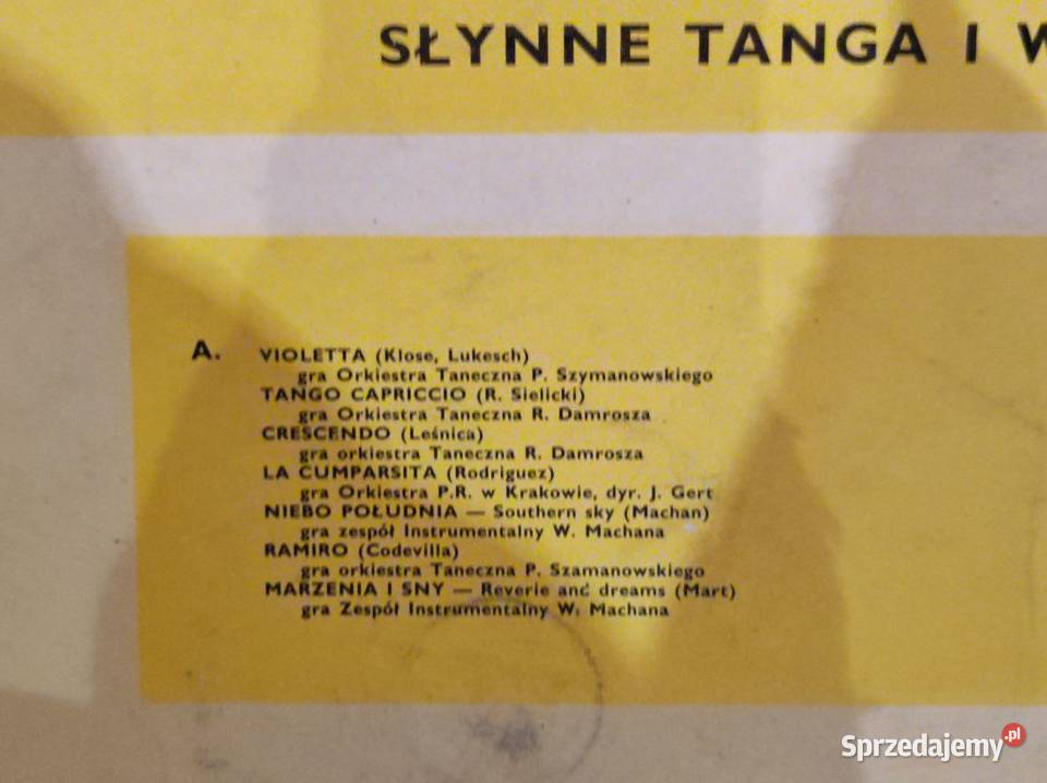 1966 słynne Tanga i Walce Płyta gramofonowa płyta winylowa Kielce