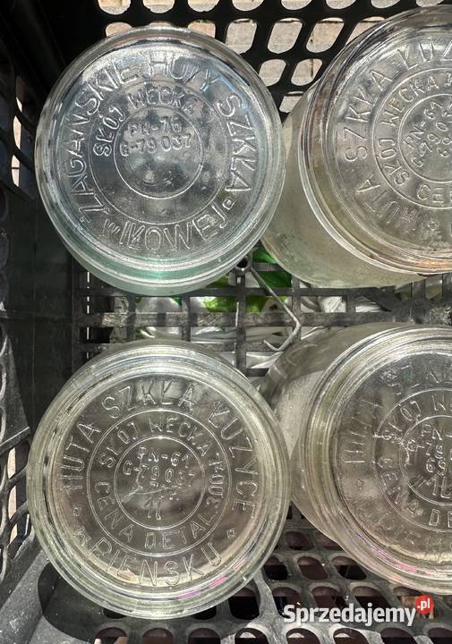 Słoiki weck z deklami sprężynkami z lat PRLu Porcelana i szkło łódzkie Łódź