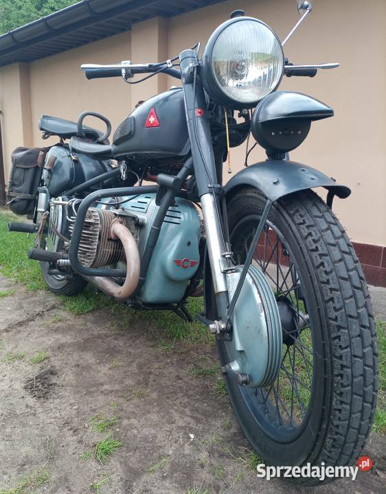 Szwajcarski Motocykl Wojskowy Condor A 580 Konin