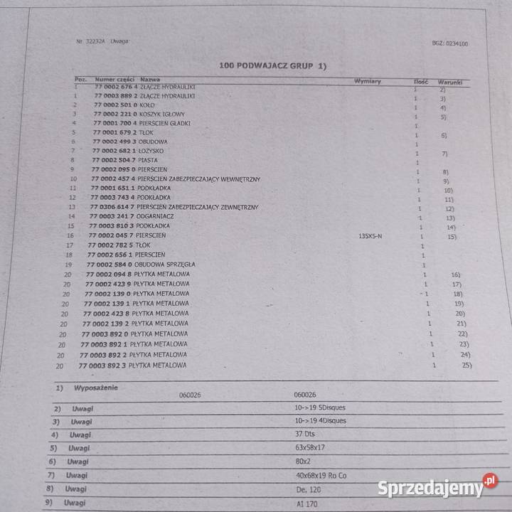 Katalog Części RENAULT 15554 11054 Inne modele Kamień Pomorski