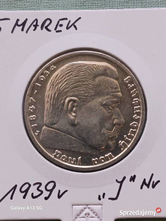 5 Marek Niemcy 1939 r Paul von Hindenburg men J Konin