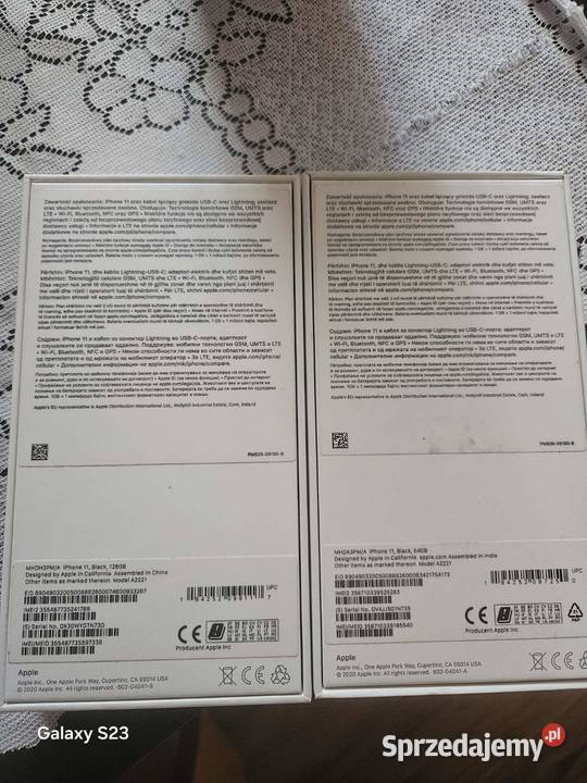 2X Iphone 11 128g i 64g zachodniopomorskie Gryfino
