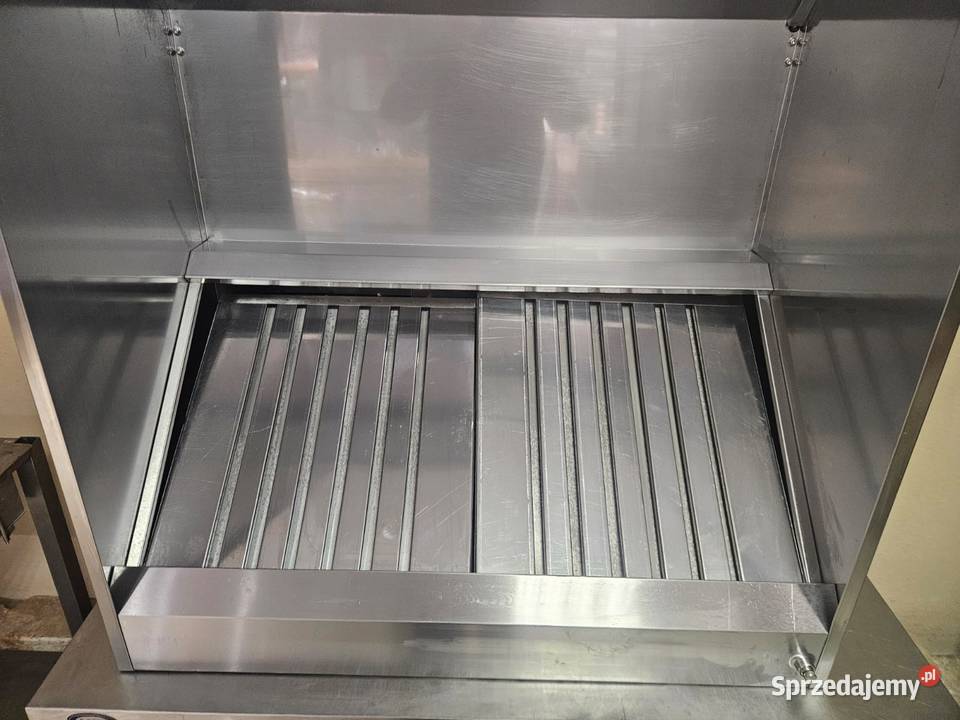 Okap nierdzewny przyścienny 95 x 120 z wbudowaną Pszczyna