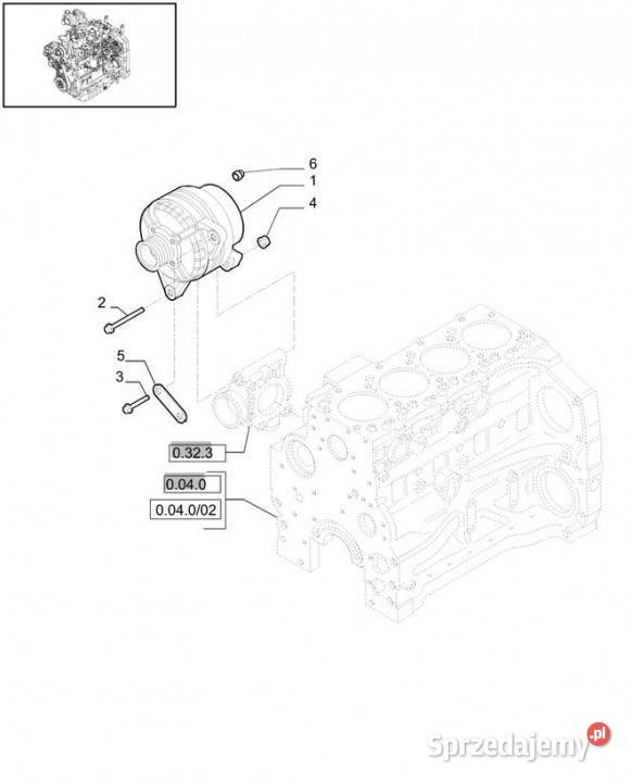 Holland T6010 T6090 T6070 Alternator 12v 120a w Jastrzębniki sprzedam