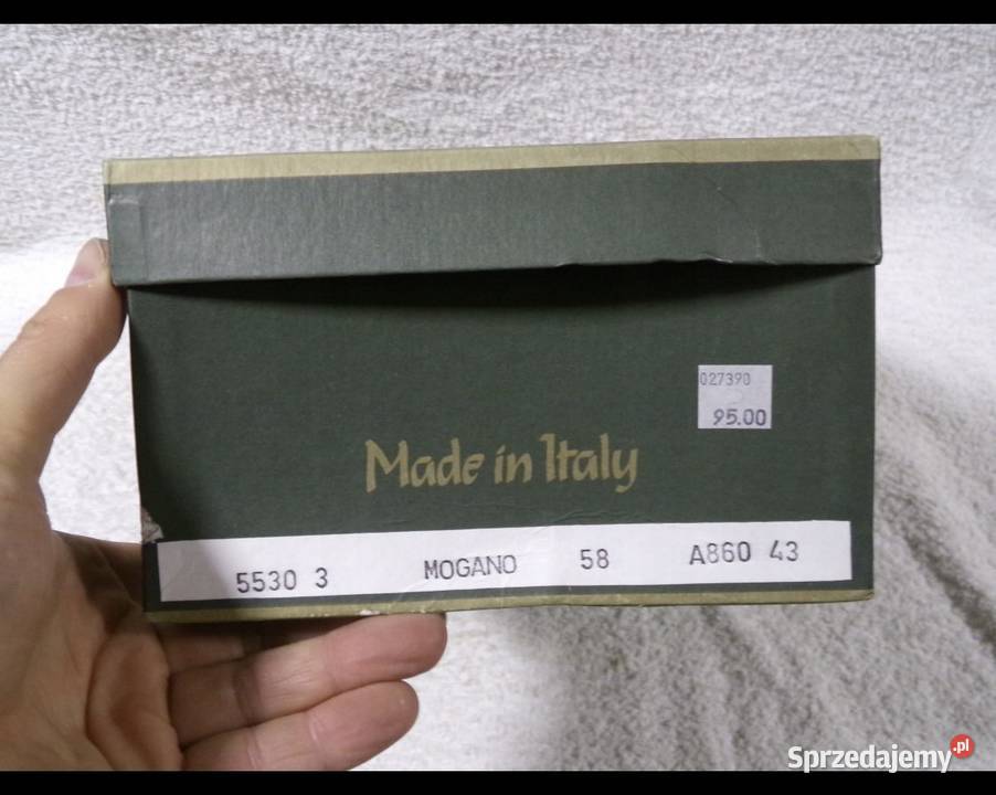 WŁOSKIE BUTY ZE SKÓRY NATURALNEJ 43MOGANO Grupa sprzedam