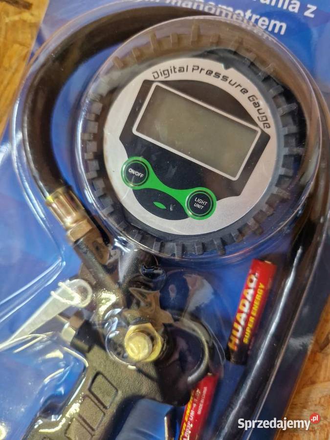PISTOLET DO POMPOWANIA KÓŁ CYFROWY MANOMETR 18 Głogowa