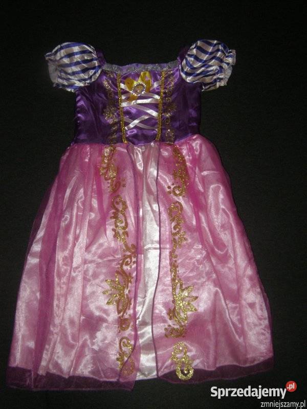 Strój kostium przebranie ROSZPUNKA ZAPLĄTANI 7 Siedlce sprzedam