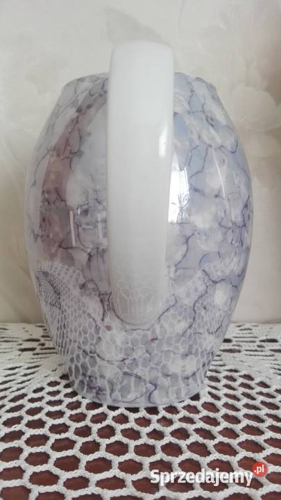 Dzbanek Joanna marmurek niebieski porcelana podlaskie Białystok