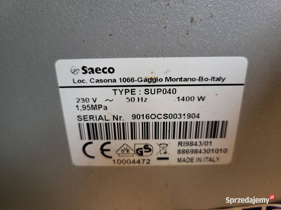 Ekspres do kawy Saeco Aulika SUP040