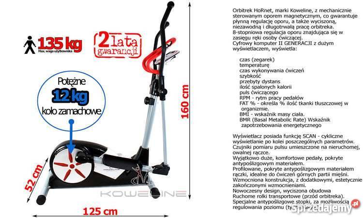 Orbitrek Rowerek Koweline Fitnes koło12 16