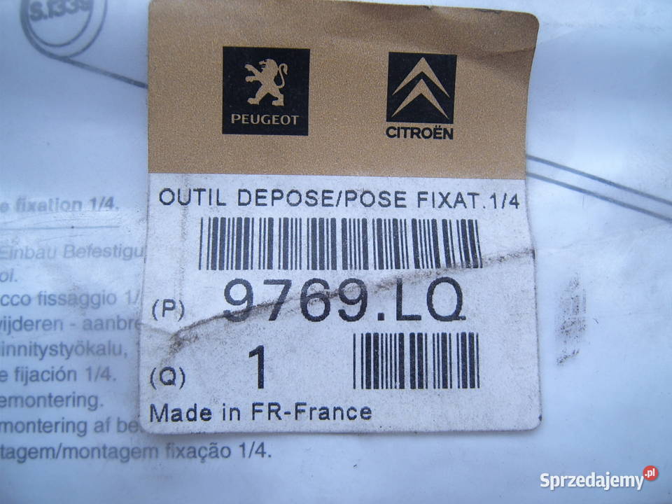 9769LQ peugeot PSA citroen S1339 pecial service Szczecin