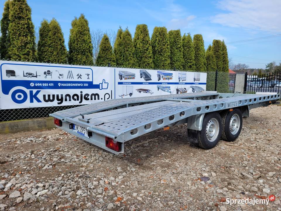 Wypożyczalnia Wynajem Przyczepa Laweta Do samochodów osobowych Nasiegniewo
