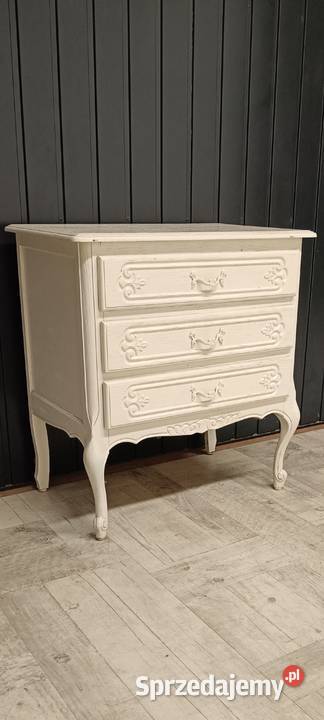 komoda ludwikowska z szufladami biała drewniana Radomsko sprzedam