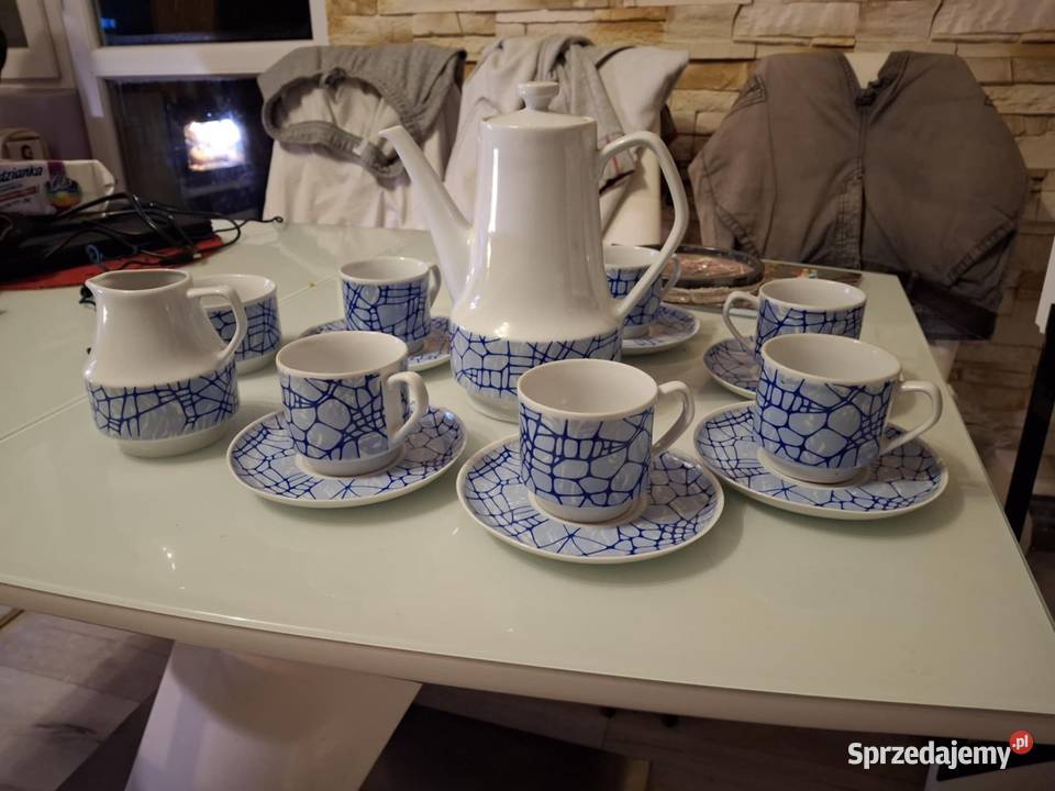 Zestaw do herbaty biały Pozostałe śląskie Chorzów