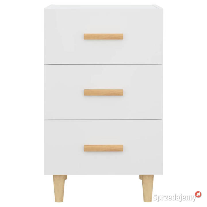 Szafka nocna biała 40x40x66 materiał Nocne mazowieckie