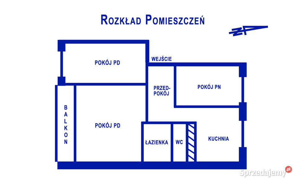 Mieszkanie 3pokojowe 59 m2 Pińczów Liczba pokoi 3