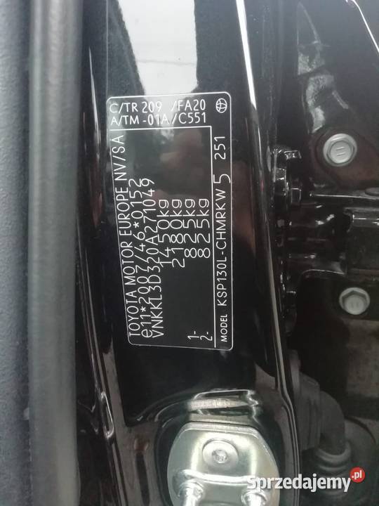 Toyota Yaris 122017 20 1 WŁ BEZWYPADKOWY ASO Kępno