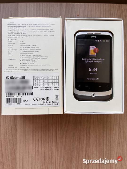 HTC Wildfire A3333 retro kolekcjonerski sprawny