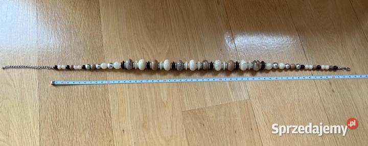 Naszyjnik w odcieniach beżu i brązu 50 mazowieckie