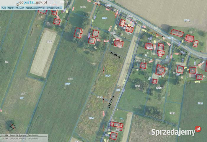 sprzedaży działki Bieńkowice 6000m 38m