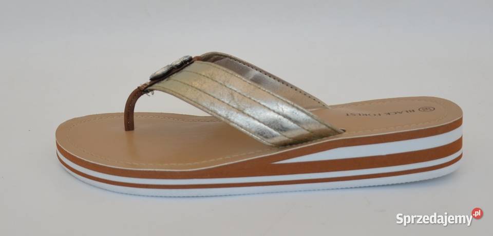 Damskie złote japonki rozmiar 37
