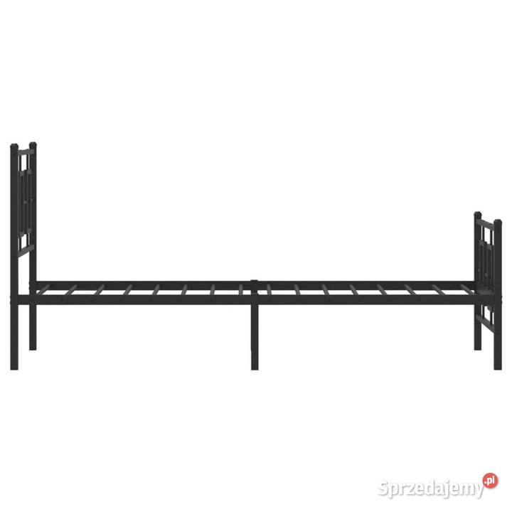 Metalowa rama łóżka z wezgłowiem i zanóżkiem 85cm Warszawa