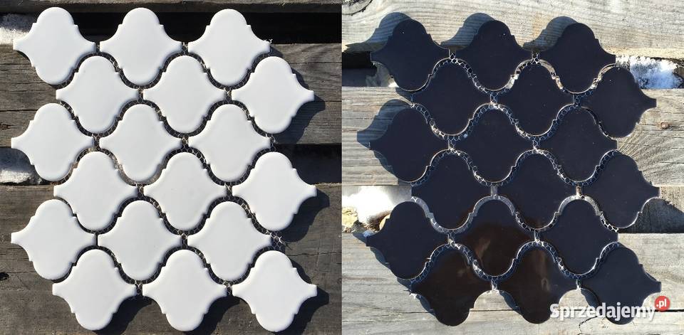 Mozaika arabesco white i arabesco black 25x276 Płytki ścienne Reguły sprzedam
