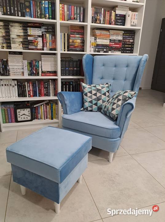 Fotel Uszak Skandynawski Z Podnóżkiem Dostawa 0 Tarchały Małe