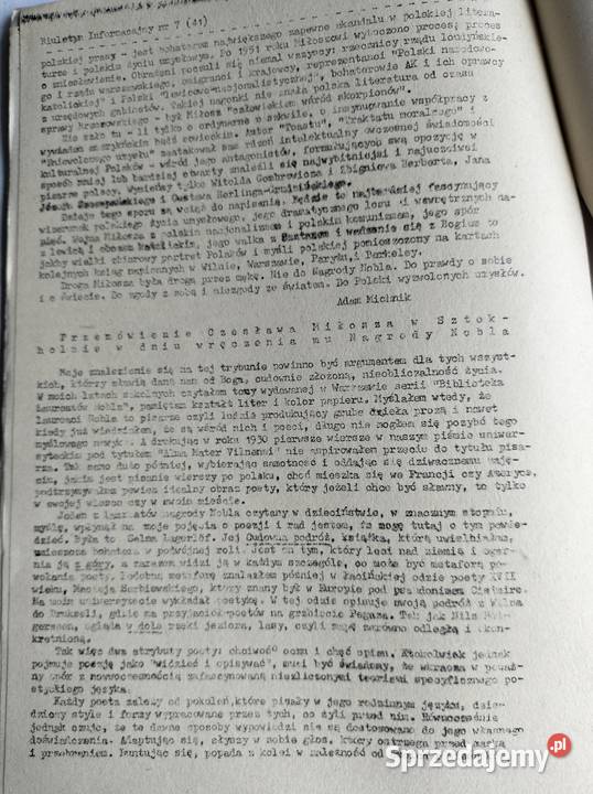 Biuletyn Informacyjny KSS KOR 741 V pomorskie sprzedam