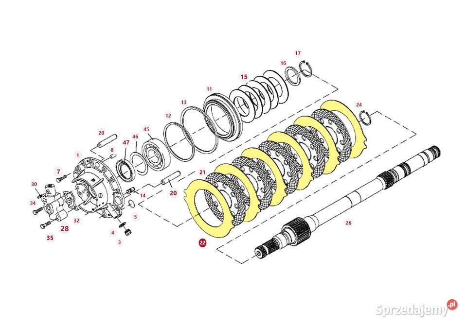 Przekładka tarczy hamulcowej Fendt 716150150500 Białystok