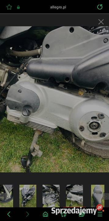 Gilera nexus 125 lampa licznik owiewka bok felga Nowy Tomyśl