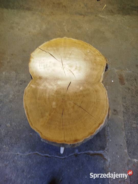 Stolik kawowy z plastra dębu