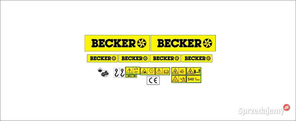 Naklejki Becker mocny klej odporne laminat UV Pleszew