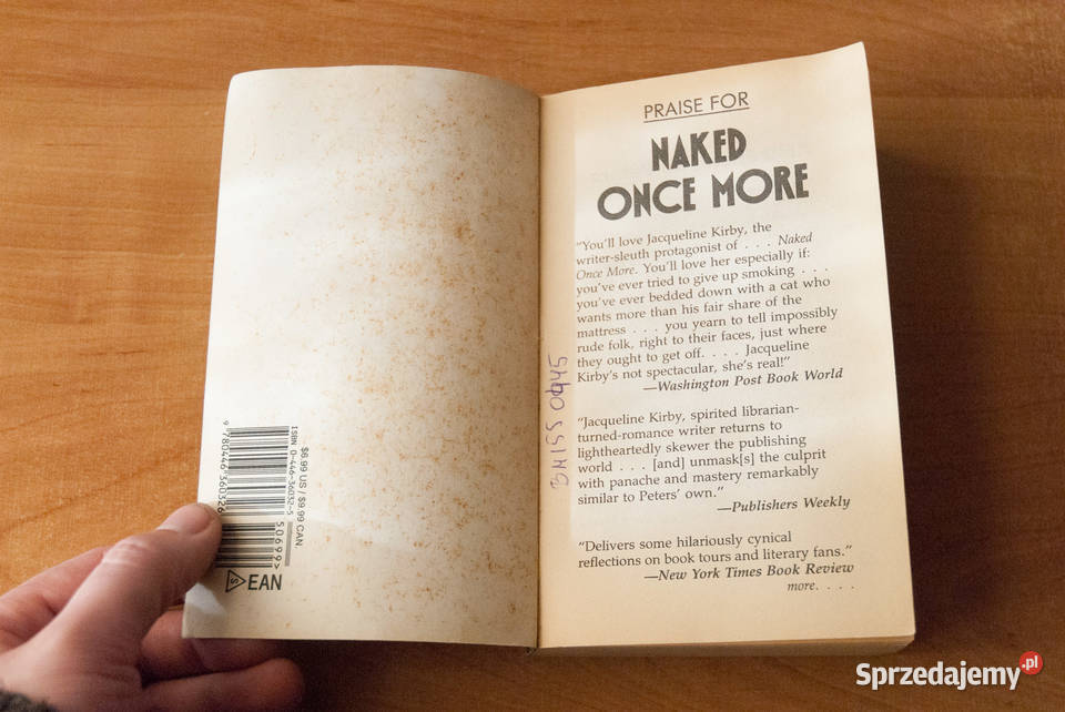 Elizabeth Peters NAKED ONCE MORE Mystery Warner Stara Wieś