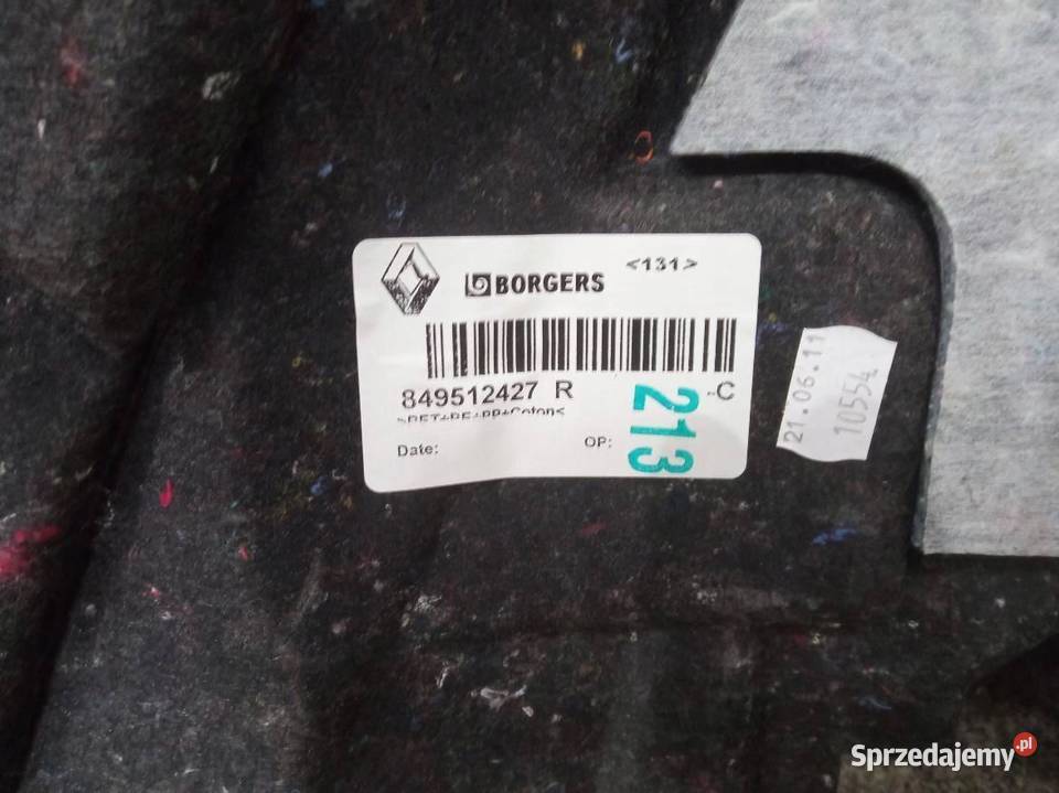 TAPICERKA BOCZEK PRAWY LEWY TYŁ KPL KOMBI