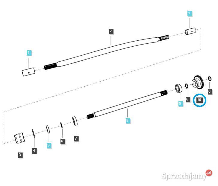 Zębatka biegu 4WD DRVNTRG288 LS Tractor 40009779 podkarpackie Tajęcina sprzedam