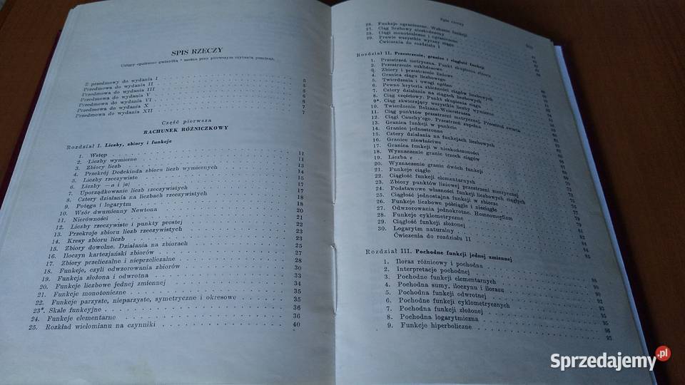 Rachunek różniczkowy i całkowy BM 2 ze wstępem Książki naukowe i popularnonaukowe pomorskie Gdańsk