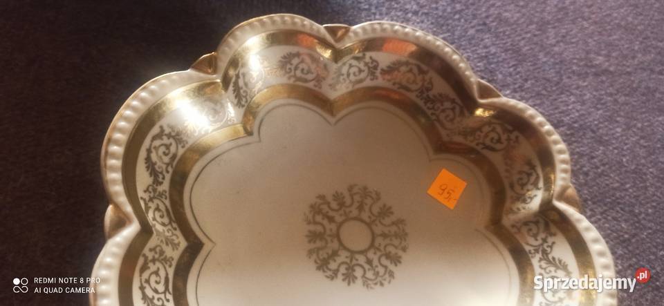 Patera Oscar Schlegelmilch Import Ze złoceniami