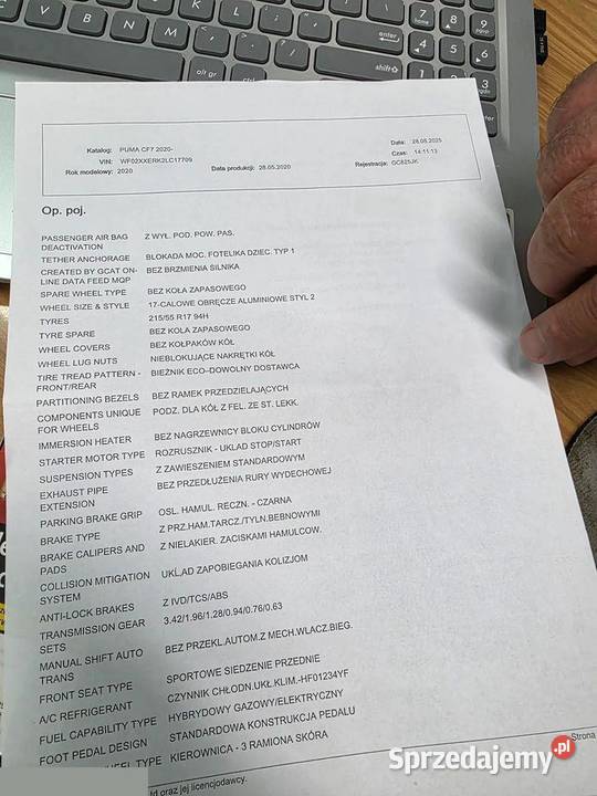 Ford Puma 10 EcoBoost Hybrid STLINE 125 2020r 999cm3 Skarżysko-Kamienna