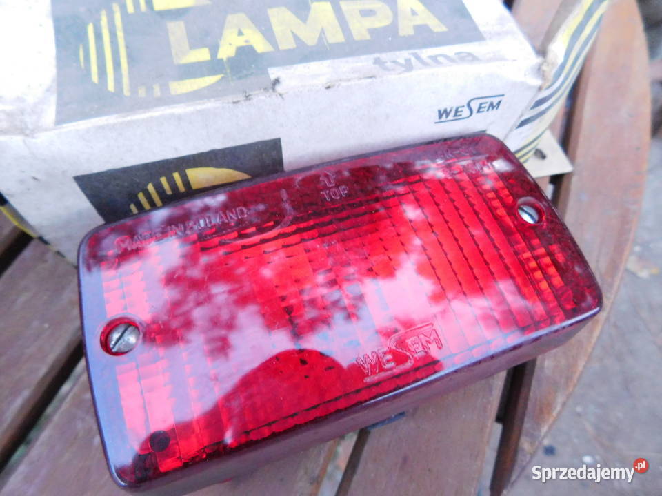 PRL Oryginalna lampa tylna cofania marki Wesem z